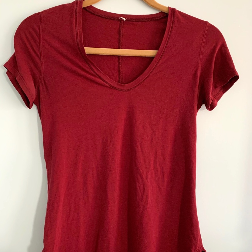Lululemon Wine Red Teeshirt
